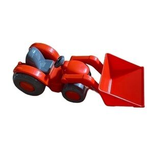 Kubota Plastic Toy Bucket Tractor Orange Red Kids